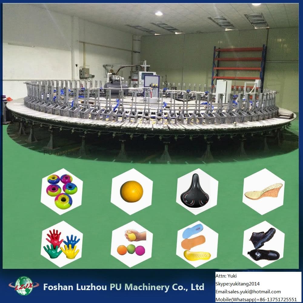 PU pouring machines for footwear soles